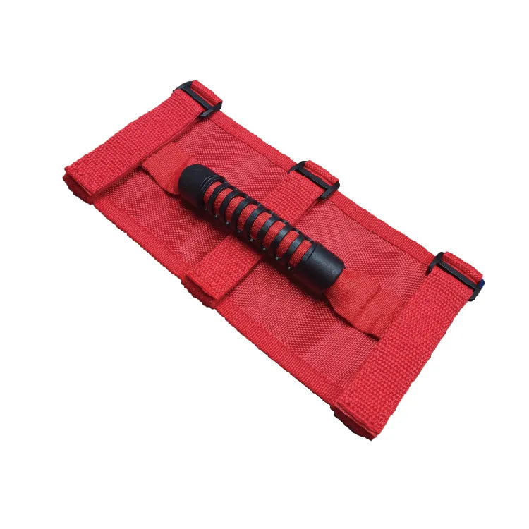 4-Pack Roll Bar Grab Handles for Jeep Wrangler CJ TJ JK JL Roll Bar Grab Handle Babs Red