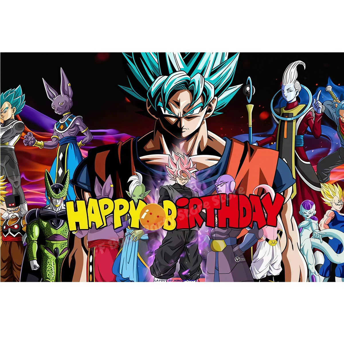 Dragon Ball Z Birthday Party Supplies – Goku Plates & Balloons