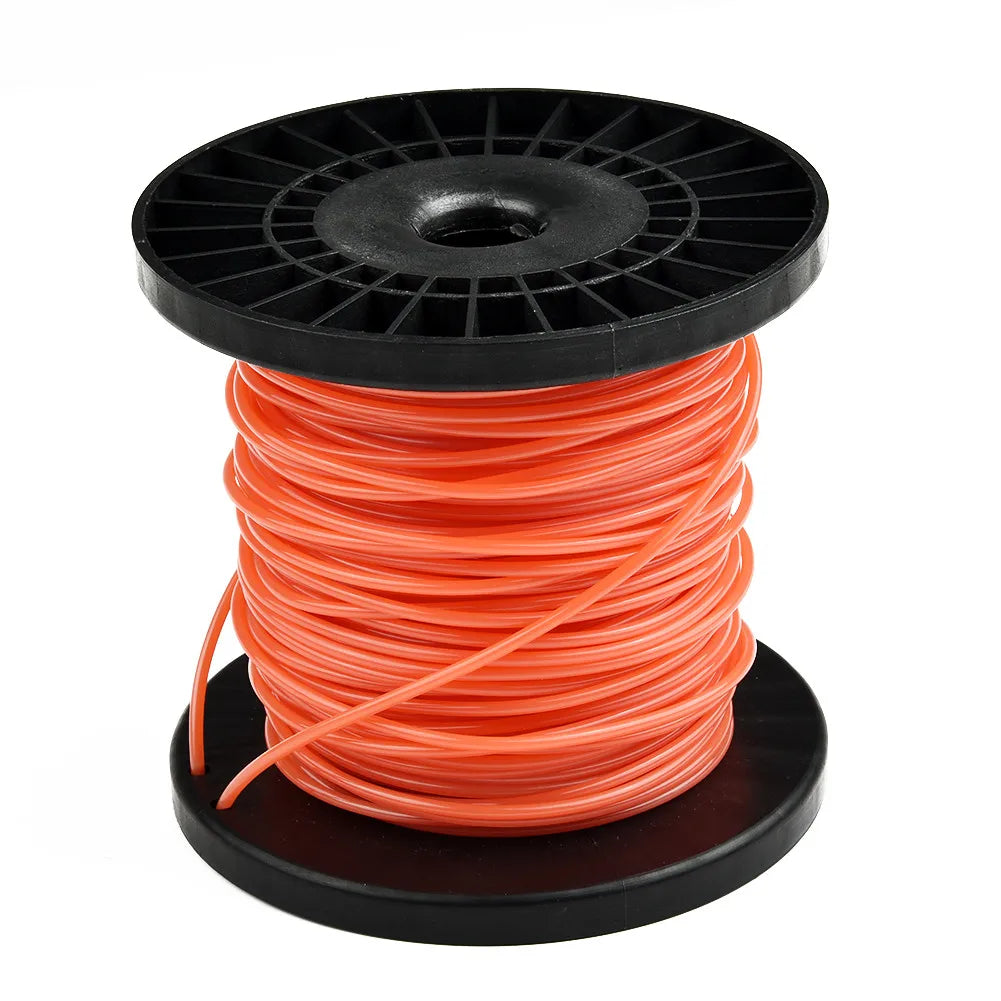 Orange Round Nylon Trimmer Line 2.7mm 50m – Garden Grass Cord Trimmer Line Spool Babs Default Title