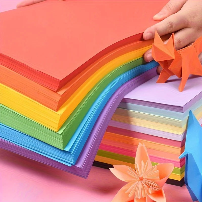 A4 Color Paper 50/100 Pcs – 10 Colors, Printing & Origami Color Copy Paper Babs