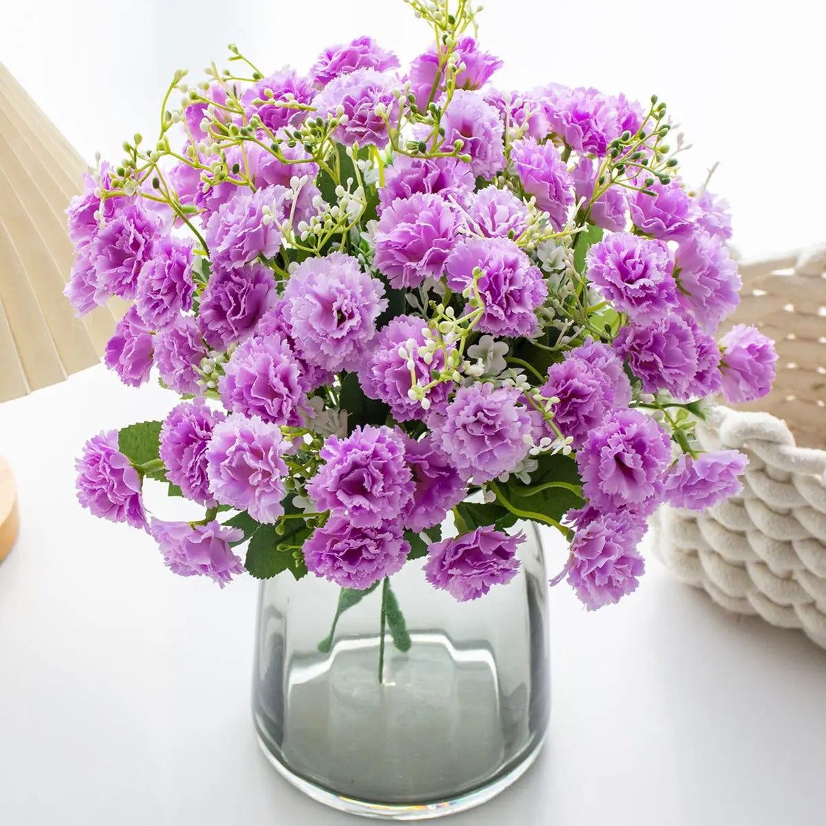Artificial Silk Carnation Bouquet – Wedding & Home Décor Artificial Flower Bouquet Babs