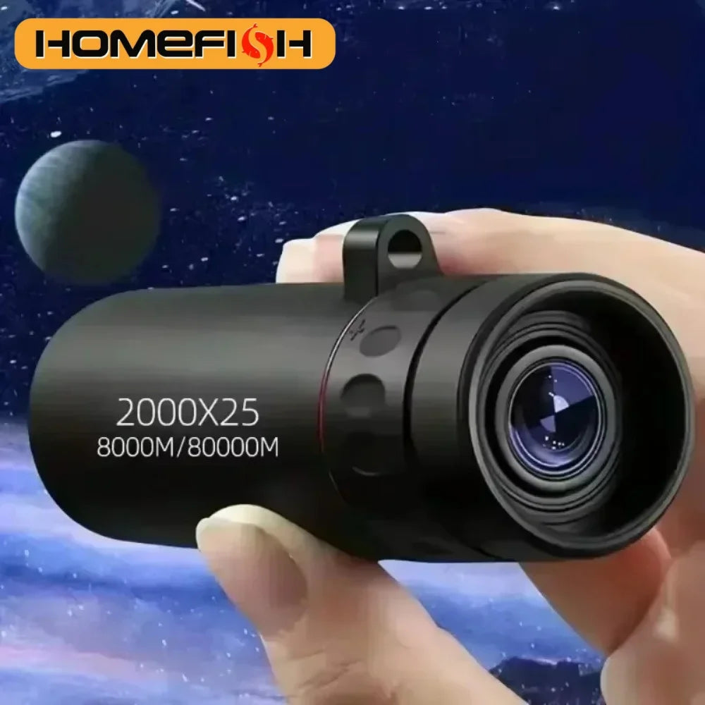 HD 2000x Monocular Telescope – Portable with Phone Holder Monocular Telescope Babs