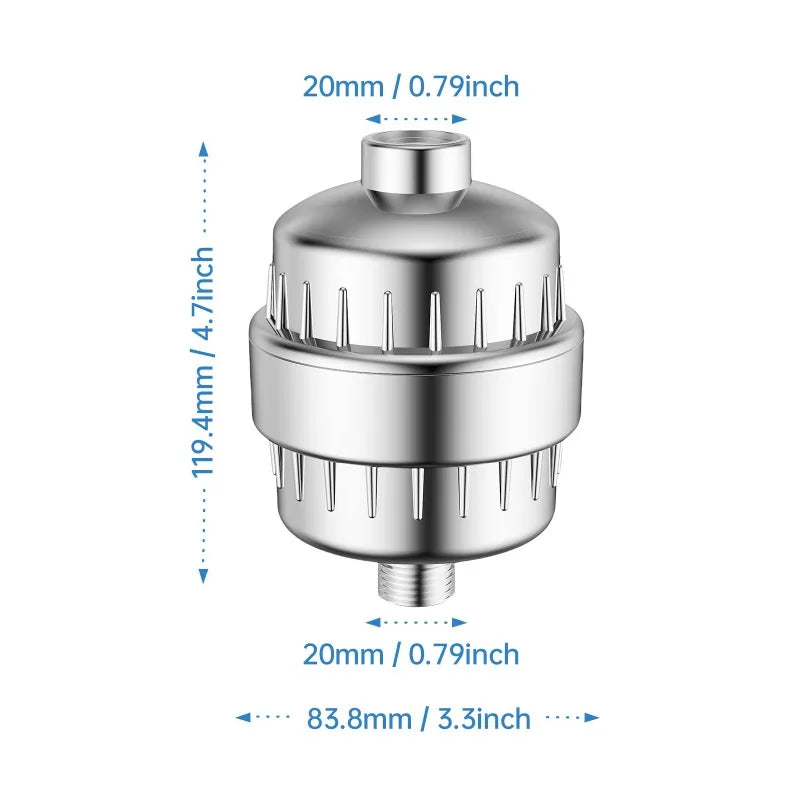 American Style Filter Shower Head with Replaceable Cartridge Filter Shower Head Babs