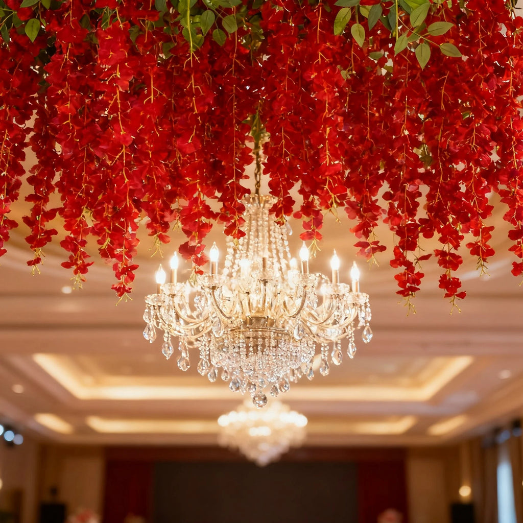 Artificial Silk Orchid Vine Garland for Wedding & Home Decor Artificial Flower Garland Babs