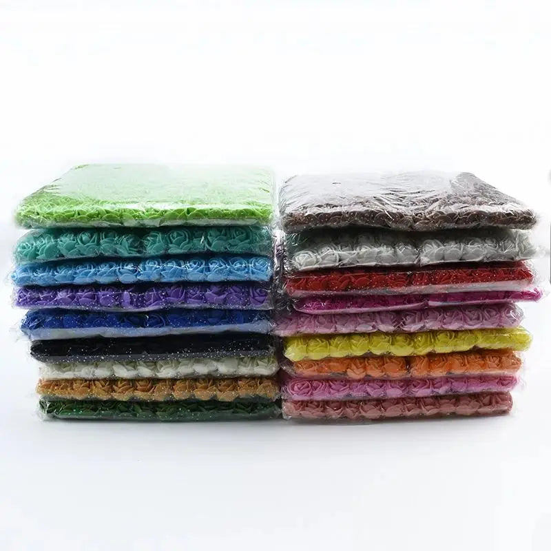 144pcs Artificial Foam Rose Heads for Wedding & Home Décor DIY Artificial Flower Heads Babs