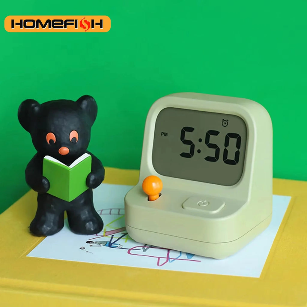 Retro Mini Handheld Game Alarm Clock – Kids Digital Desk Clock Digital Alarm Clock Babs Default Title