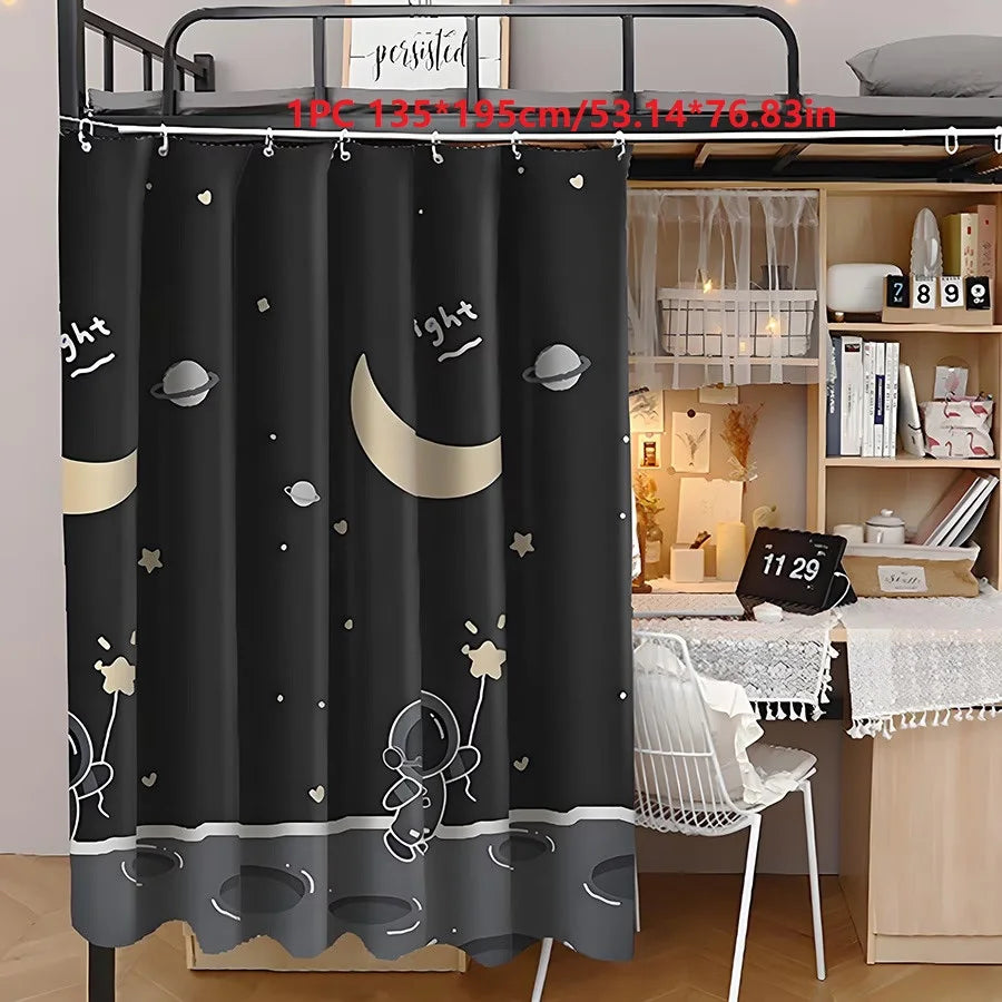 Astronaut Blackout Bed Curtain – Bunk & Dorm Privacy Curtain Bed Privacy Curtain Babs Height 135cm