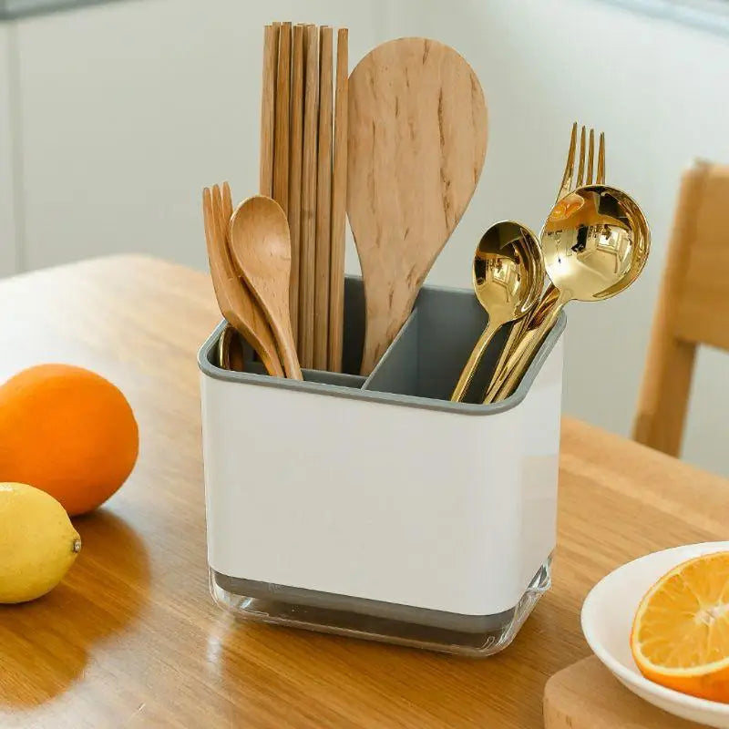 Double Layer Cutlery Drain Rack & Chopstick Holder Organizer Cutlery Organizer Rack Babs