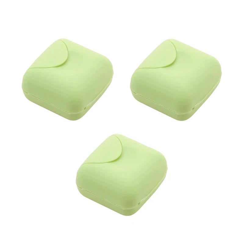 Portable Travel Soap Box with Lid – S/L Candy Color Holder Travel Soap Box Babs 3pcs Green S