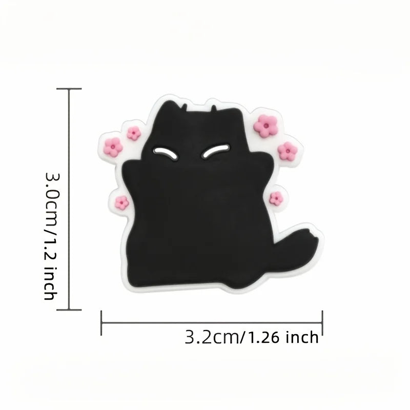 6-Piece Funny Cat Fridge Magnets – Cute Kitchen & Home Décor Decorative Fridge Magnets Babs