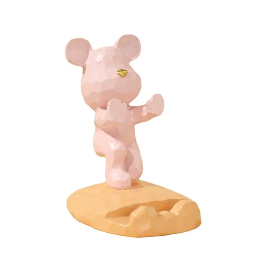 Cute Bear Phone & Tablet Stand – Adorable Gift for Girls Phone & Tablet Stand Babs pink