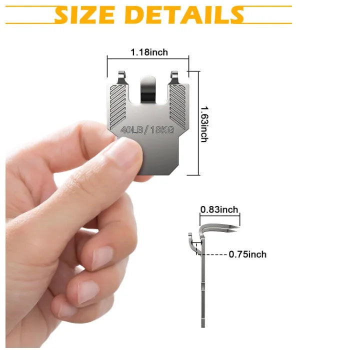 Claw Drywall Picture Hangers – 40 Lb Heavy Duty Wall Hooks Wall Picture Hanger Babs