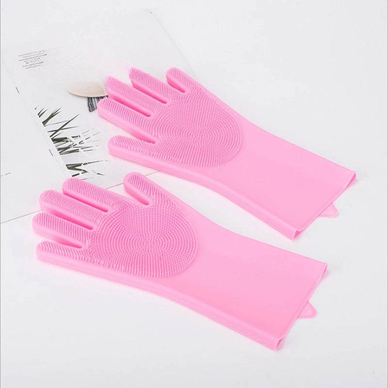 Silicone Cleaning Gloves – Waterproof Kitchen Scrubbing Gloves Silicone Cleaning Gloves Babs 1Pair 4