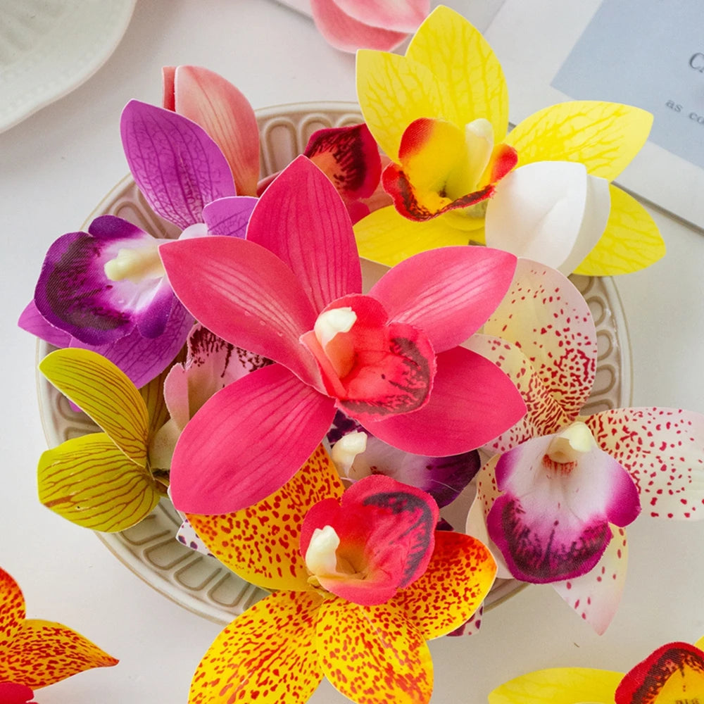 20/40PCS Silk Orchid Artificial Flowers – Wedding & Home Decor Artificial Silk Flowers Babs