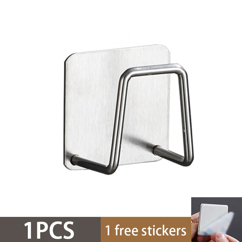 Stainless Steel Kitchen Sink Sponge Holder & Organizer Sink Sponge Holder Babs 1PCS-sliver