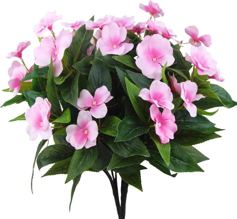 Silk Rose Artificial Flower Bouquet – Wedding & Home Décor Artificial Flower Bouquet Babs Pink 1PC