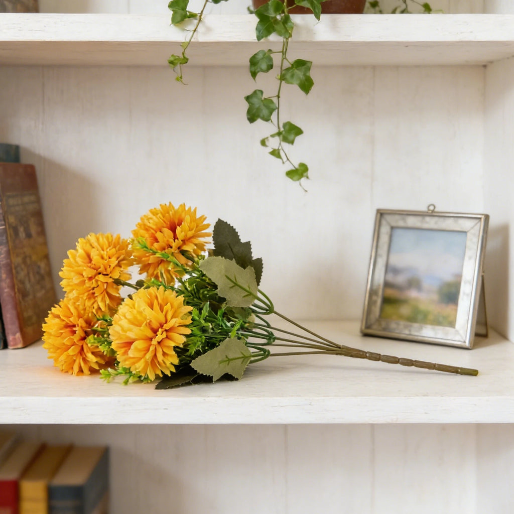 Artificial Silk Chrysanthemum Ball Flowers – Wedding & Home Décor Artificial Silk Flowers Babs