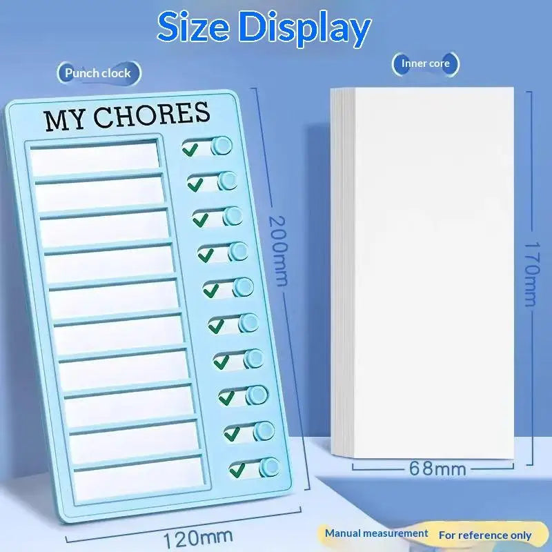 Sliding Chore Chart & To-Do Memo Sheets for Kids & Adults Chore Chart Planner Babs