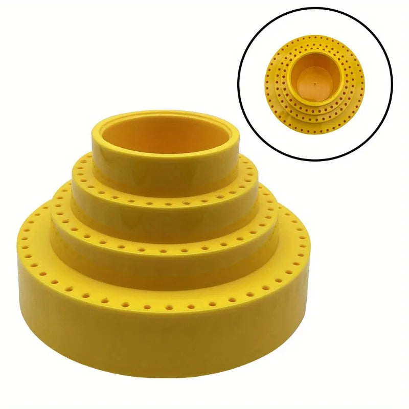 360° Rotating Drill Bit Organizer – 116-Hole Storage Stand Drill Bit Organizer Babs Yellow