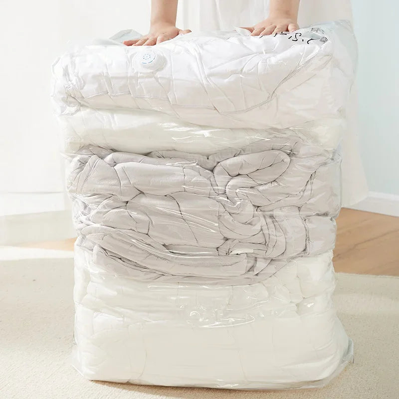 No-Pump Vacuum Storage Bags for Clothes & Blankets – 4 Sizes Vacuum Storage Bags Babs