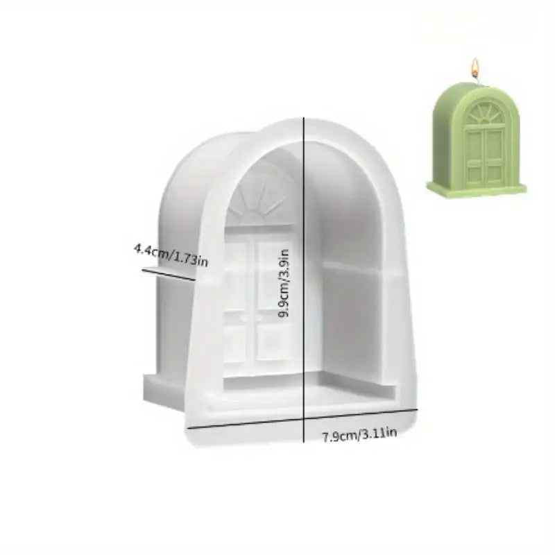 European Church Window Silicone Mold – DIY Candle Resin Plaster Silicone Craft Mold Babs B