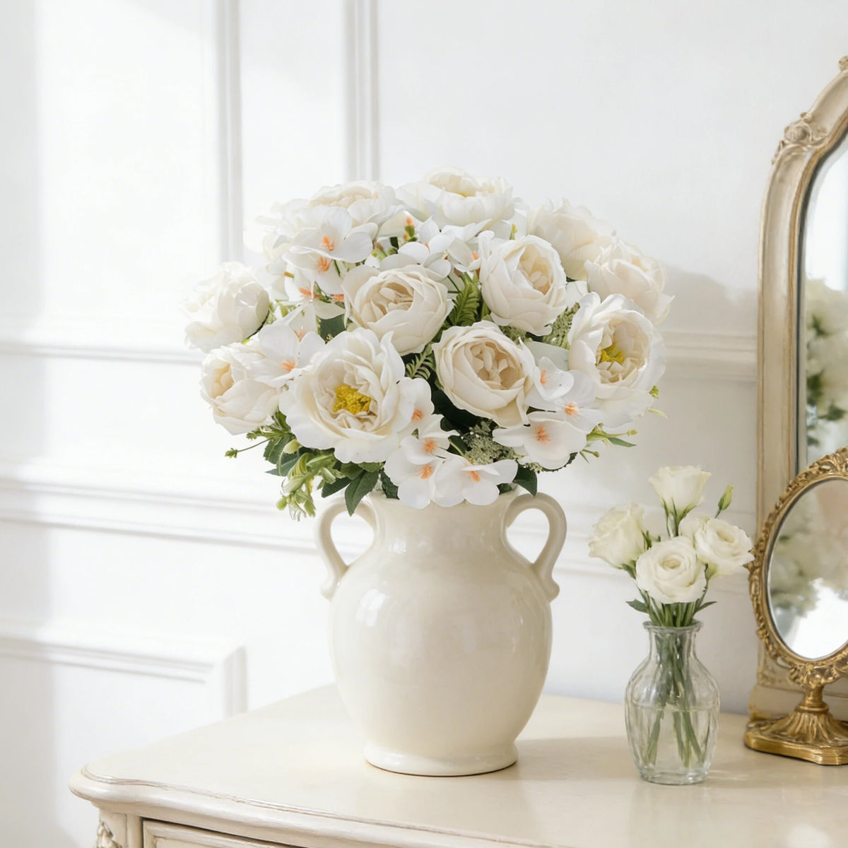 Silk Peony Hydrangea Artificial Flowers – Wedding & Home Décor Artificial Flowers Babs