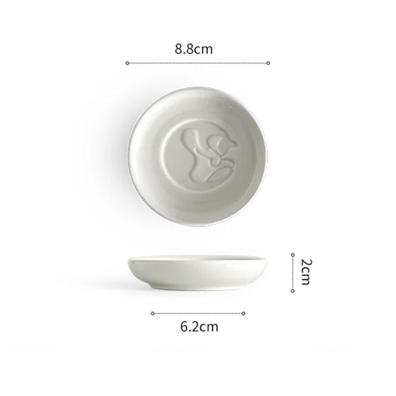 Japanese Cat Ceramic Soy Sauce Dipping Dish – Mini Bowl Ceramic Dipping Dish Babs