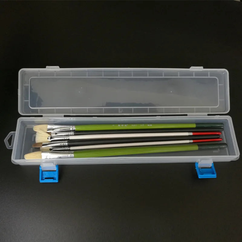 Large Translucent Brush & Pencil Storage Case | Art Organizer Art Supply Organizer Babs white