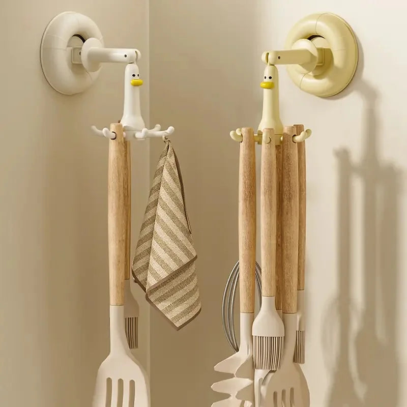 360° Rotating Duck Suction Cup Hook – Home Wall Organizer Suction Cup Hook Babs
