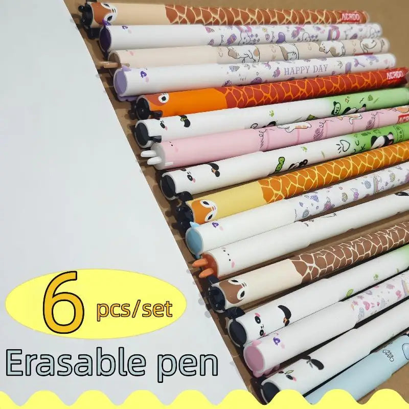 Animal-Shaped Erasable Pens for Journaling | 6/8/10 Pack Erasable Pen Set Babs A1