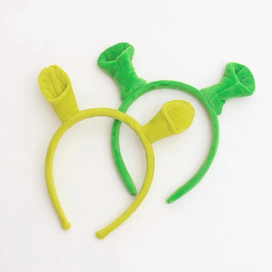 Shrek Plush Ogre Ears Headband – Novelty Party Hair Hoop Novelty Headband Babs