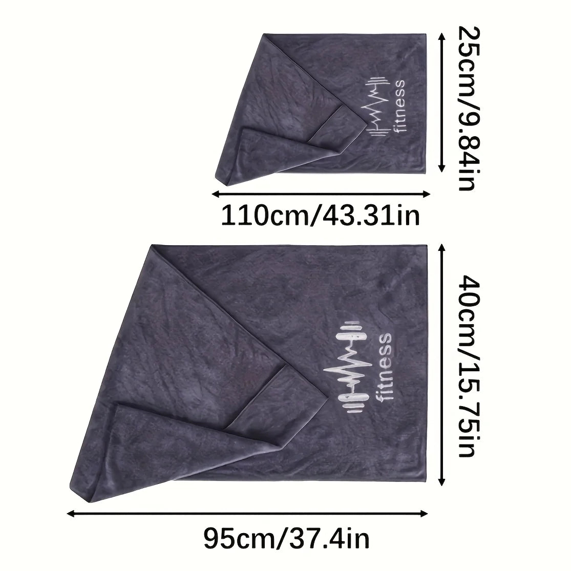 Super Absorbent Embroidered Sports Towel – Quick Dry Fitness Sports Fitness Towel Babs
