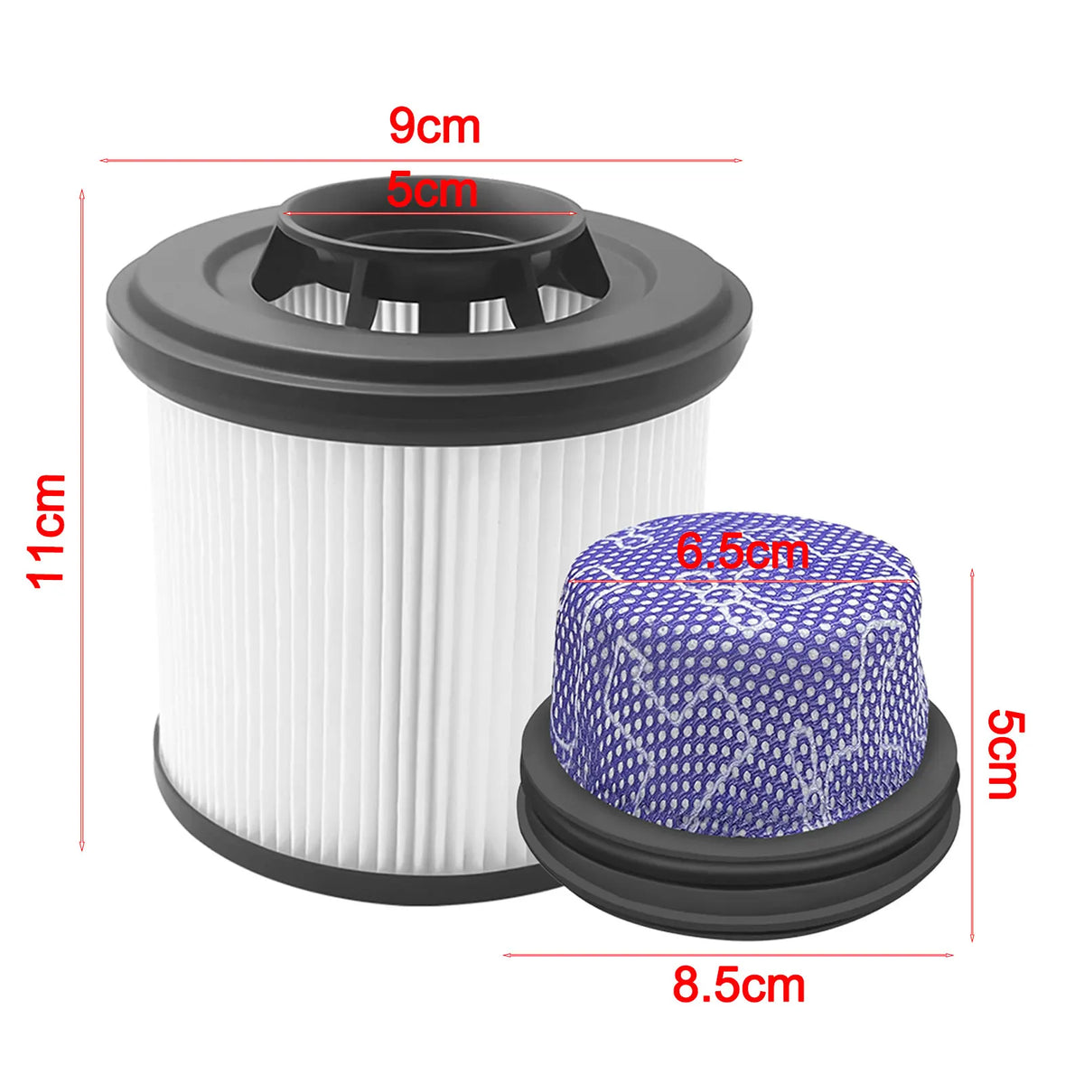 HEPA Filter & Pre-Filter for Dreame Z20 Z30 Z40 Vacuum – 2pc Vacuum Filter Set Babs
