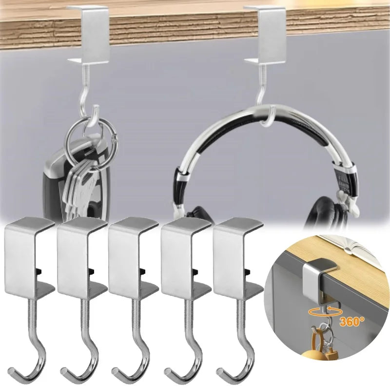 Adjustable Heavy-Duty Desk Hook – No Adhesive Clamp Organizer Desk Clamp Hook Babs