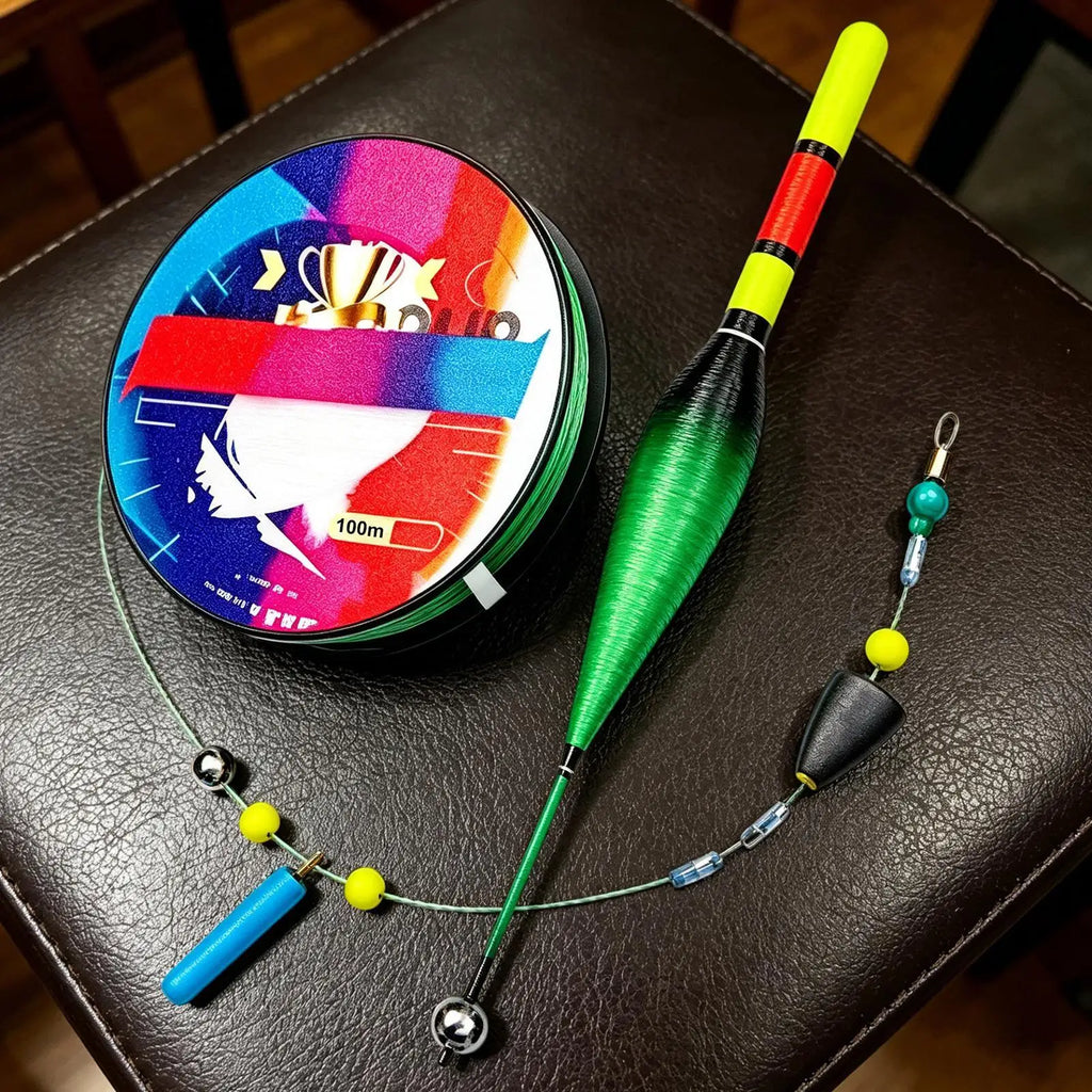 Automatic Bobber Fishing Line Set with Float – 100m Nylon Fishing Bobber Line Set Babs