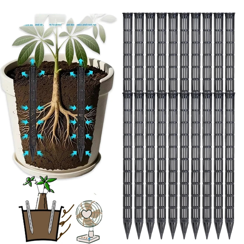 Plant Aeration Tubes for Pots – 10/20Pcs Soil Oxygenation Plant Aeration Tubes Babs