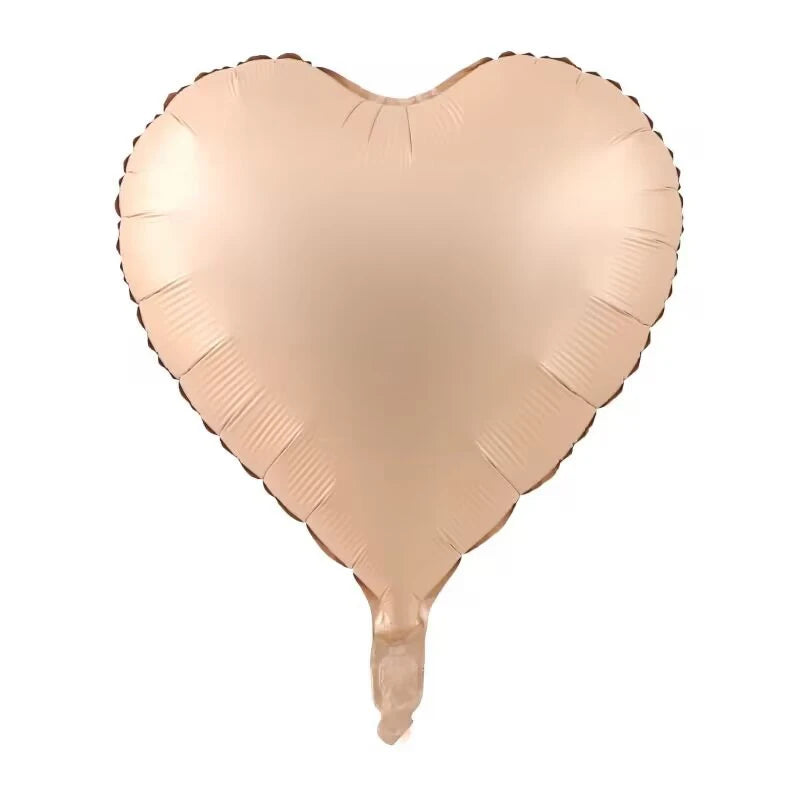 18" Heart & Star Foil Balloons – Retro Colors, Pack of 3-10 Foil Party Balloons Babs Heart 2 10pcs