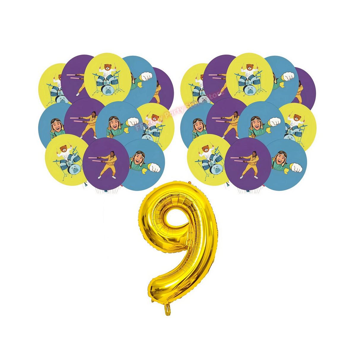 Danny's Go Birthday Party Supplies – Plates, Cups & Backdrop