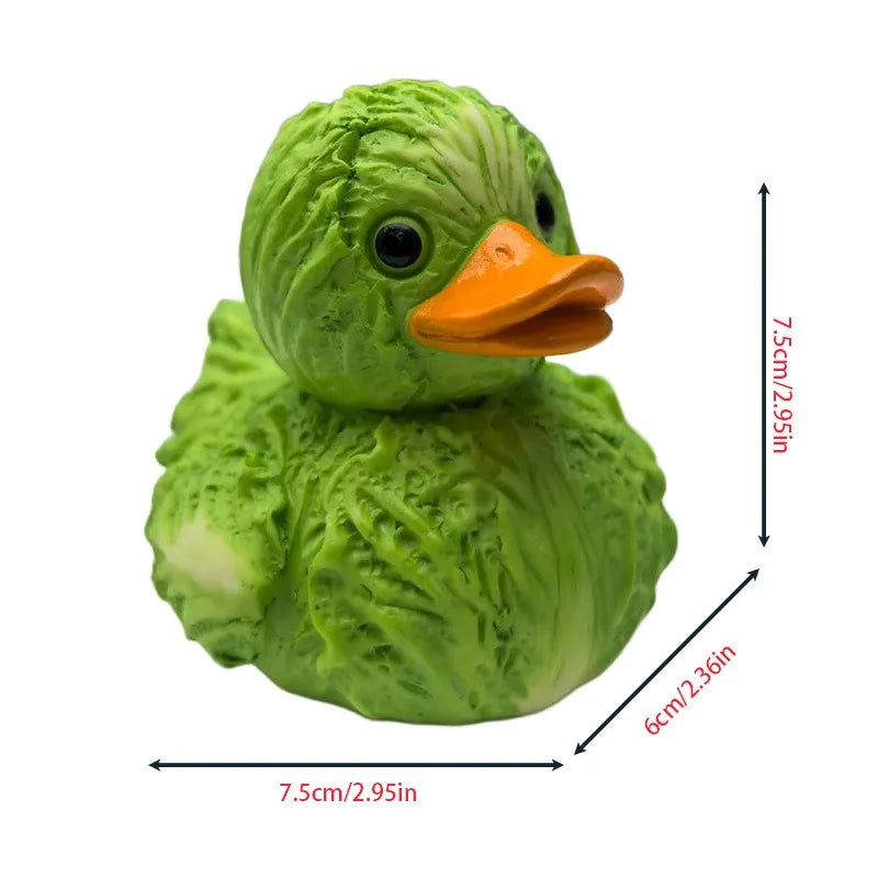Cute Vegetable Duck Resin Figurine – Desktop & Home Decor Gift Resin Desk Figurine Babs