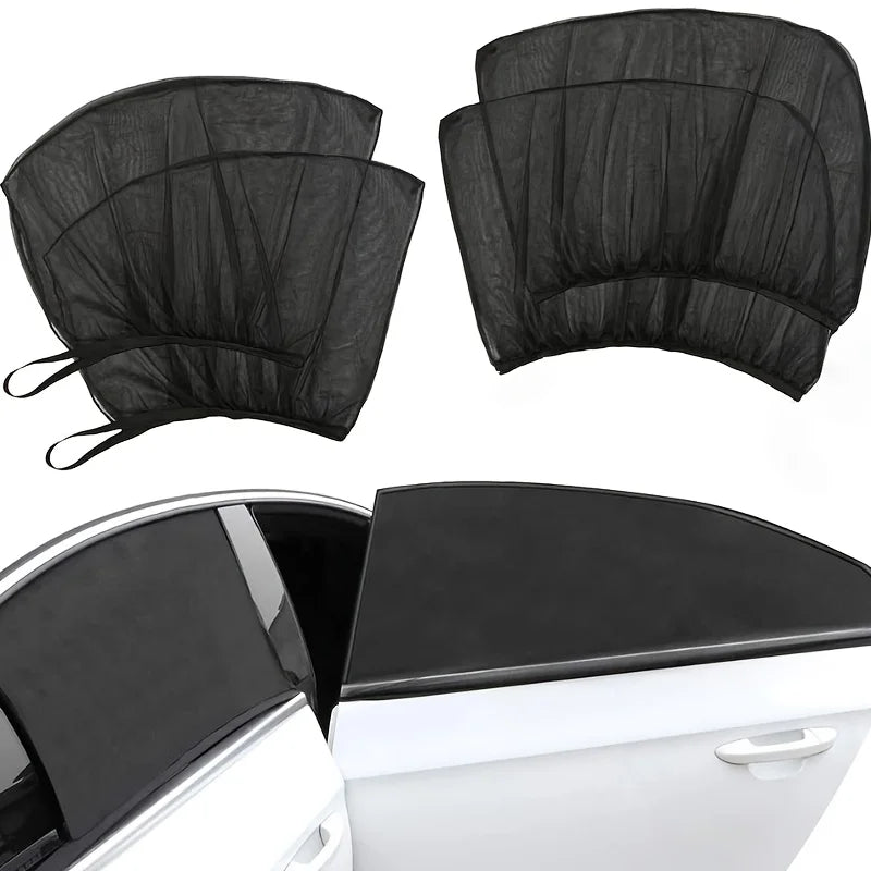 Car Sunshade Mosquito Net Curtain – Breathable Window Mesh Car Window Sunshade Babs