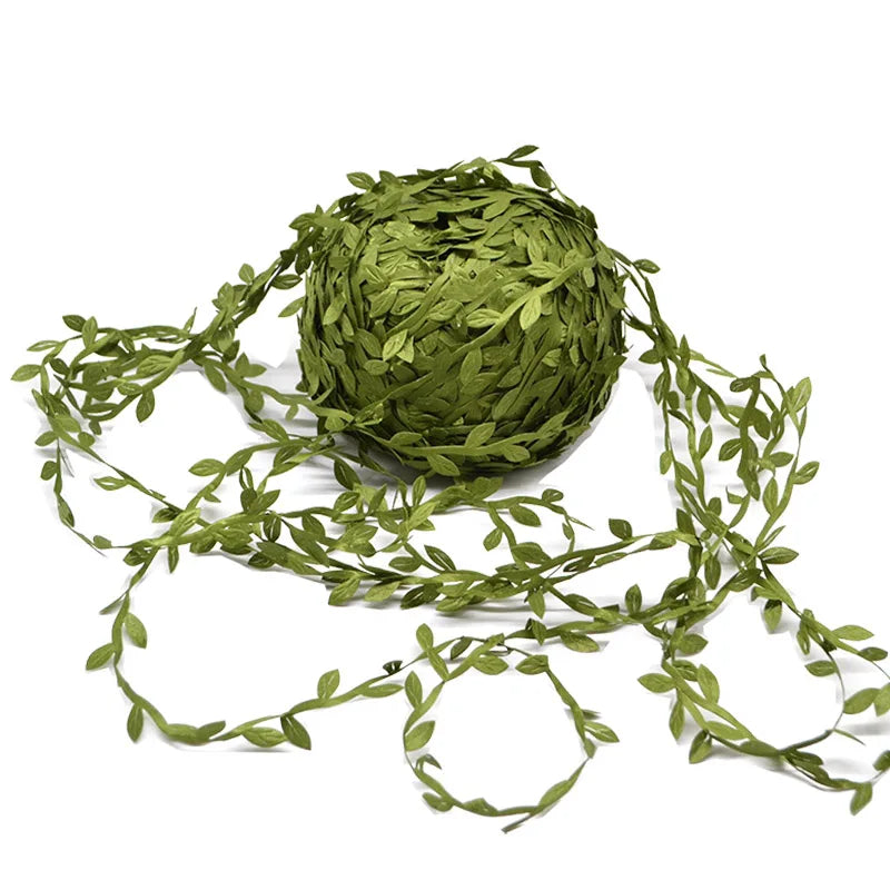 10M Silk Artificial Green Leaf Garland – Wedding & DIY Décor Artificial Leaf Garland Babs