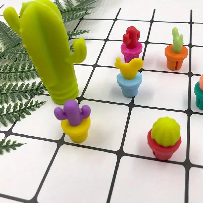 Cactus Silicone Wine Bottle Stopper & Glass Label Marker Wine Bottle Stopper Babs