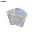 20pcs Iridescent Holographic Zip Lock Bags – Makeup & Gift Holographic Storage Bags Babs 7.5x10cm