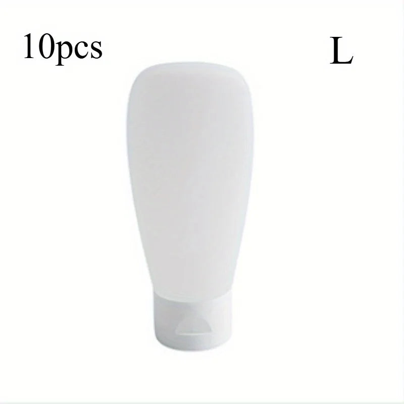 10-Piece Refillable Travel Bottle Set – Portable Dispenser Kit Travel Bottle Set Babs L