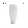 10-Piece Refillable Travel Bottle Set – Portable Dispenser Kit Travel Bottle Set Babs L