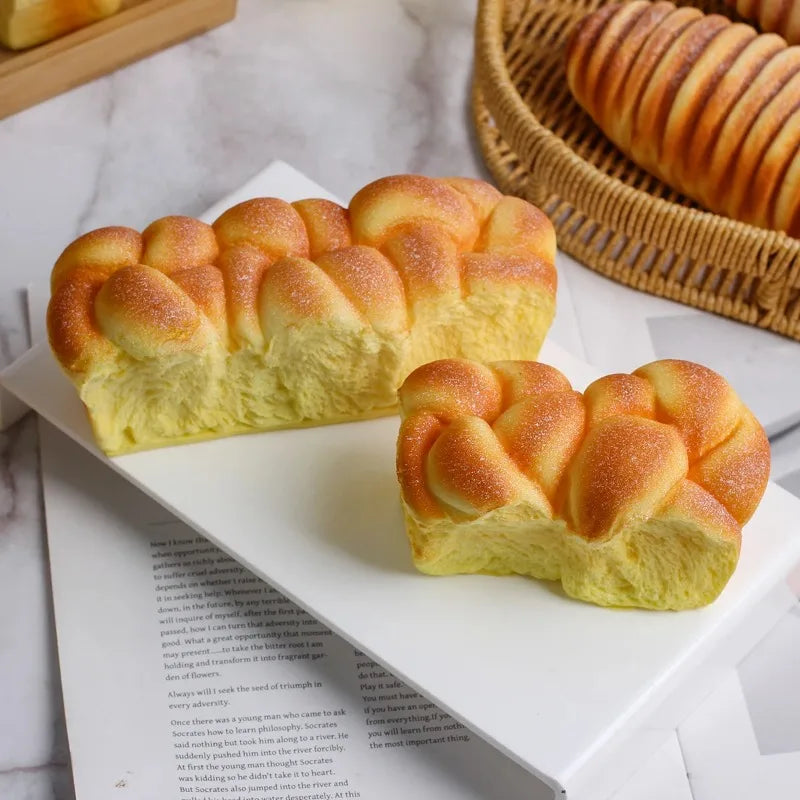 Slow Rebound Squishy Bread Squeeze Toy – Kawaii Desk Ornament Squishy Squeeze Toy Babs