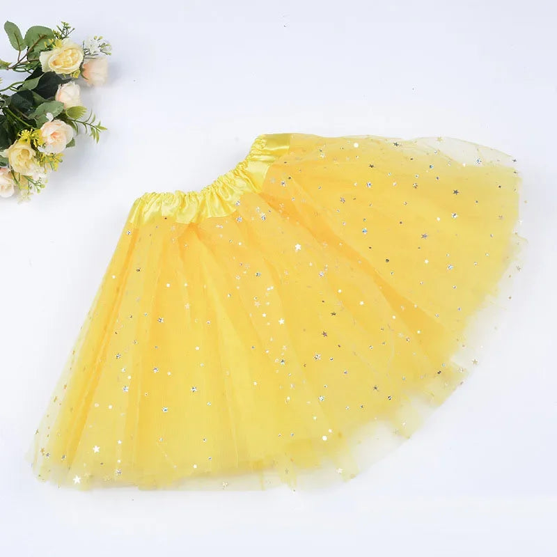 Girls Pink Tutu Skirt | Princess Party & Birthday Ball Gown Girls Tutu Skirt Babs