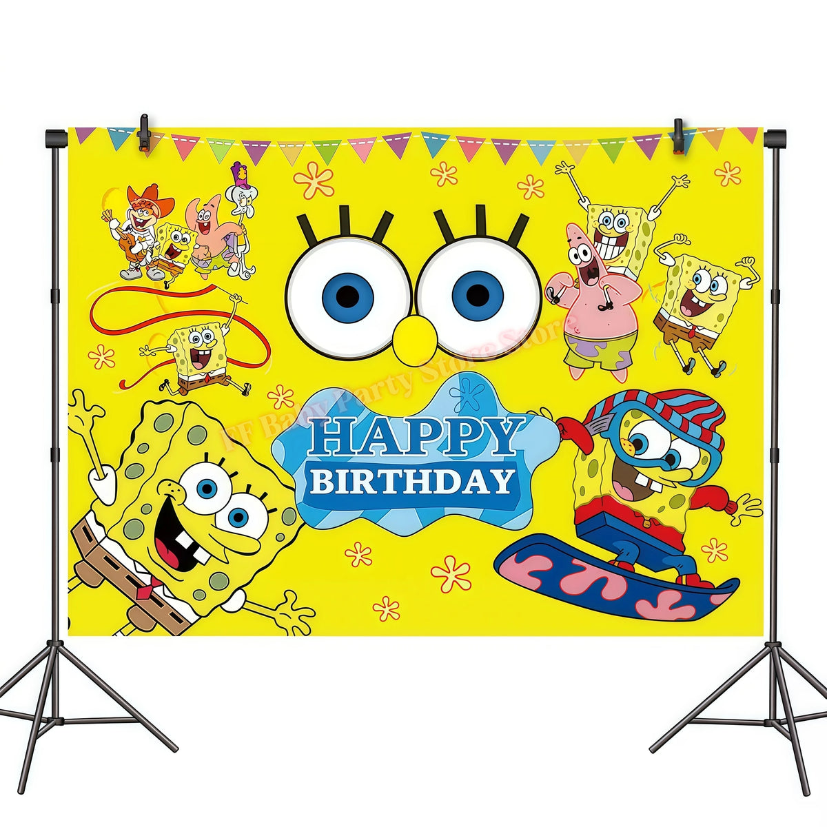 Cartoon Kids Birthday Party Decoration Set – Balloons, Backdrop & More Kids Party Decoration Set Babs 1pcs backdrop