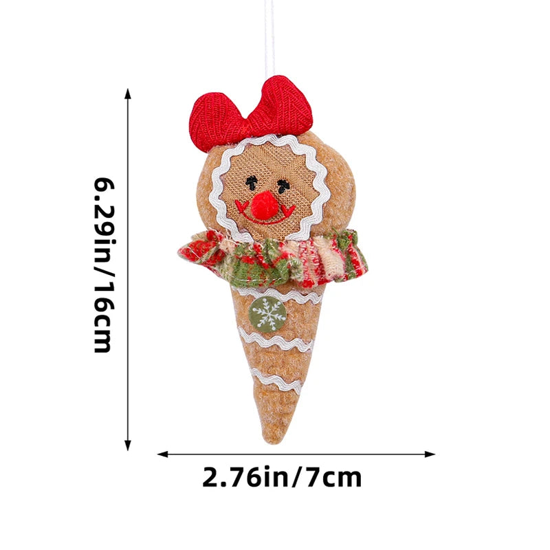 Christmas Gingerbread Man Ornament – Xmas Tree Hanging Pendant Christmas Tree Ornament Babs D