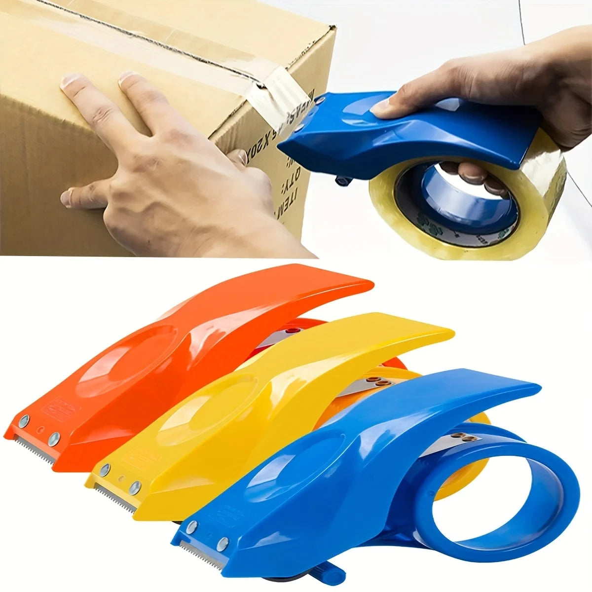 Heavy Duty Shipping Tape Dispenser – Reusable 50mm Patented Design Tape Dispenser Babs